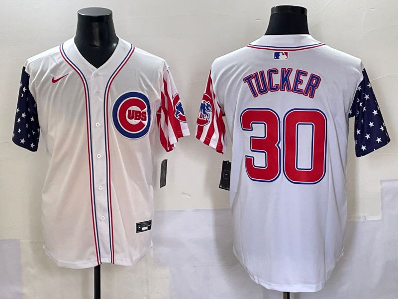 Men 2025 Chicago Cubs #30 Tucker White a generation of national flags Joint Name Nike MLB Jersey style 1->chicago cubs->MLB Jersey